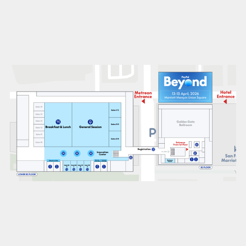 PayPal Beyond 2026 interactive trade show floor plan